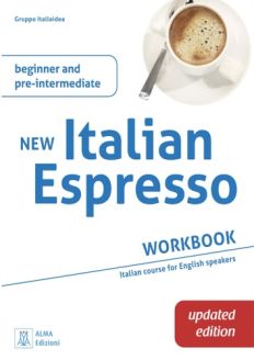 New Italian Espresso: Workbook UPDATED EDITION - Beginner/pre-intermediate