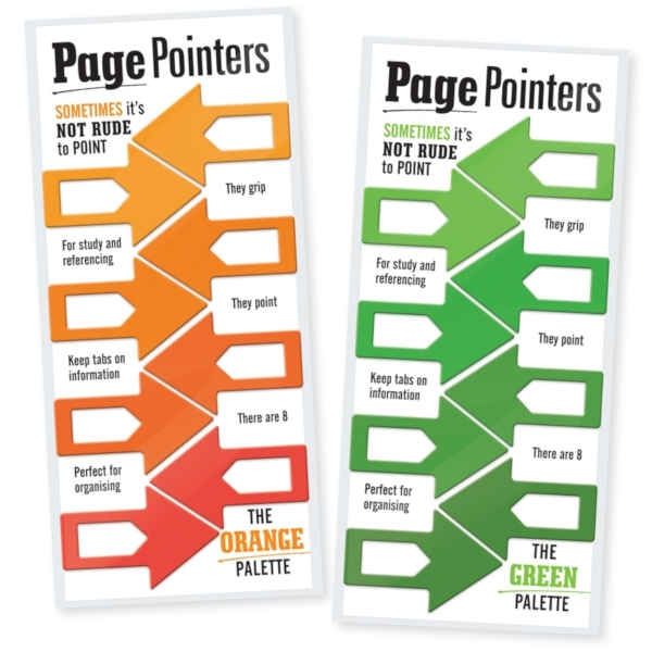 Green Page Pointers Page Markers 