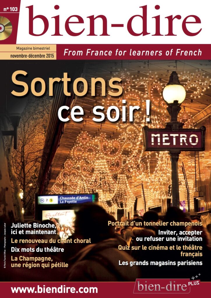 Bien-dire No 103 — Novembre–Décembre 2015